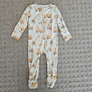 Construction Print Easter Kids One Piece Convertible Zippy Sleeper